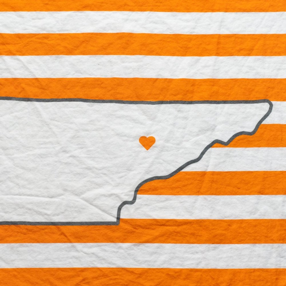 Tennessee Volunteers Inspired Baby Blanket Organic - Picture 5 of 5